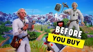 Геймплей с комплектом Дока Брауна | Назад в будущее x Fortnite (Перед покупкой)