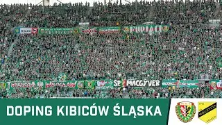 KIBICE: Doping kibiców Śląska podczas meczu z Wieczystą