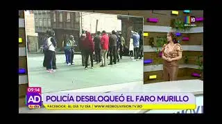 Así fue el desbloqueo realizado por la policía en Faro Murillo