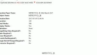 MPKVVCL JE Paper 18/03/2017