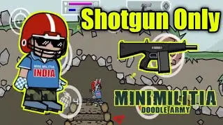 Shotgun Only Challenge In Mini Militia | Mini Militia Shotgun Only