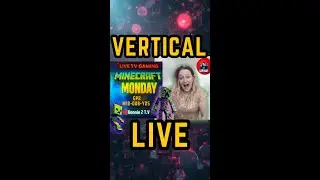 📱Minecraft Monday - Building The ULTIMATE Survival Base 🔴 | Bonnie Z TV (Portrait)