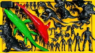 Dinosaurus Jurassic World Dominion: T-rex, Siren Head, Catnap, Skibidi, Godzilla, King Kong