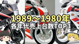 1980年代バイク売上TOP3、時代によってトレンドと売上がわかりやすく移り変わる【ゆっくり解説】