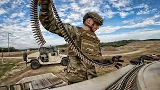 M240B Medium Machine Gun Firing Line &bull; USAF