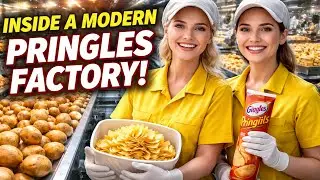 Inside a Modern Potato Chip Factory 🍟 From Whole Potatoes to Perfectly Stacked Chips #satisfying