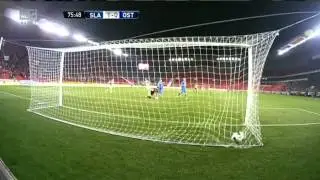 SK Slavia Praha &ndash; FC Ban&iacute;k Ostrava  gol na 2-0 JAROM&Iacute;R ZMRHAL