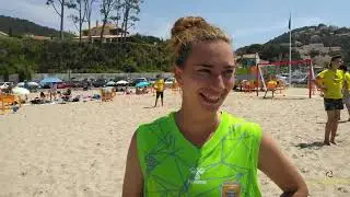 Sarah Mathieu en formation arbitre beach handball