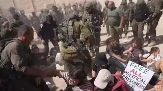 Israeli protesters demand flotilla entry to Gaza and no troops
