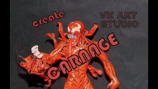 Карнаж/Carnage #carnage #venom2 #comics #marvel #skulpture #creation #2021 #art #карнаж #spiderman