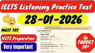 IELTS LISTENING TEST 2026 | IELTS LISTENING PRACTICE TEST WITH ANSWERS 2026