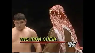 Iron Sheik vs Terry Daniels   Championship Wrestling June 9th, 1984