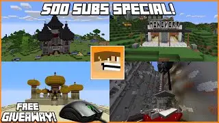 4 Months of Minecraft Timelapses - 500 Subs Special & FREE GIVEAWAY