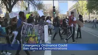 Emergency Ordinance Could Ban Items At Demonstrations