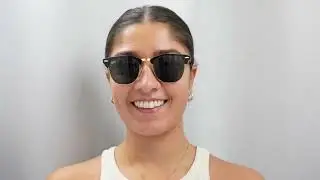 Woman model wearing Ray-Ban Clubmaster RB3716 187 Sunglasses