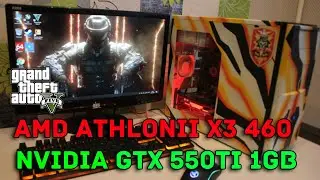 AMD AthlonII X3 460/ NVidia GTX 550Ti 1GB Test in game GTA 5