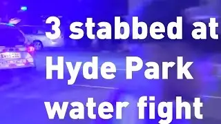 Three stabbed as Hyde Park water fight descends into violence