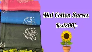 Mul (Mulmul) Cotton Sarees | Free Shipping Pan-India | Daaram Studio