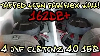 Настенный Paraflex с роговым креплением! 4 динамика JVF Customz 4.0 15, 2 ампера Audio 9k