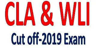 Railway - Chief law assistant/ STAFF and WELFARE INSPECTOR  Exam Cut-off Marks-2019