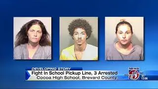 Fight in school pickup line, 3 arrested