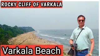 Varkala beach# red cliff# water sports#surfing#kayaking#Arabian sea#shops#cafes#kerala#india#travel 