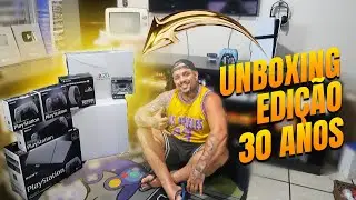 UNBOXING PS5 30 ANOS + COLE&Ccedil;&Atilde;O COMPLETA DE ANIVERS&Aacute;RIO