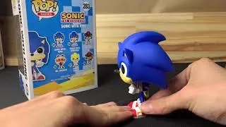 Review unboxing Funko Pop Sonic with ring #283 - colecion&aacute;veis