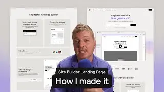 How It Was Made: Site Builder Landing Page