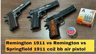 Springfield Armory 1911 vs Remington 1911 RAC Tactical CO2 Pistol Comparison