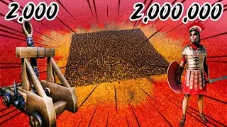 2,000,000 ROMAN GENERALS vs 2,000 CATAPULTS | Ultimate Epic Battle Simulator 2
