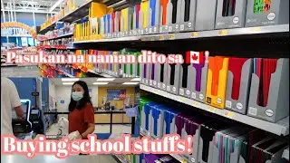 BUHAY FILIPINA SA CANADA:BILI TAYO NG MGA SCHOOL SUPPLIES! | BACK TO SCHOOL NANAMAN ANAK KO! | NOVIE