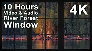 4K 10 hours - Cave Waterfall - relaxing, gentle, calming, screensaver - long video