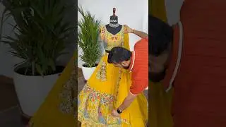 Yellow Color Real Mirror & Embroidery work Designer Lehenga #embroiderylehenga #lehenga #lehengas