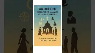 Right to Freedom of Religion Explained in 60 Secs! | Article 25-28 | Indian Constitution #Shorts
