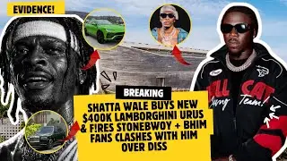 Shatta Wale Buys New $400K Lamborghini Urus & F!res Stonebwoy + BHIM Fans CLA$HES With Him Over DISS