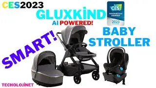 2023 GLUXKİND AI SMART BABY STROLLER CES2023