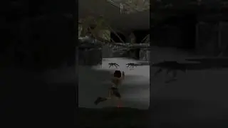 Fight Two More Wolves #laracroft #tombraider #retro #viral #shorts #gaming #fyp #playstation