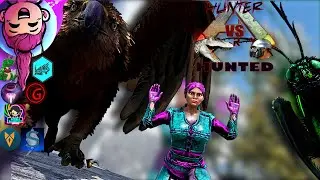 BEING HUNTED BY A GIANT BUG & GRIFFIN - ARK HUNTER VS HUNTED - COLLAB - EP 3 - Ark Survival Evolved