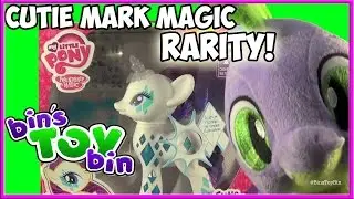 My Little Pony Cutie Mark Magic RARITY Lights-Up! MLP Review by Bin's Toy Bin