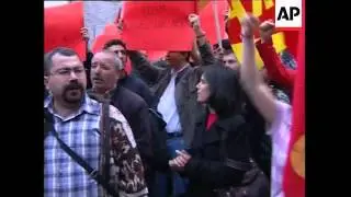 Communist Party demo against Obama's visit, Greenpeace climate change demo