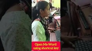 ✅😳Open Ms-Word using Shortcut Key ✨🚀#computertricks #msword #microsoftoffice