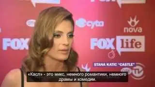 Stana Katic in Greece - FOX Life Summer party 2014 (Rus Sub)