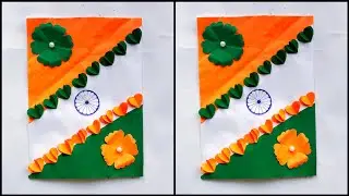 Easy republic greetings Ideas 💡#babifreitas #diy #subscribe #youtube #republicday #india #indian 