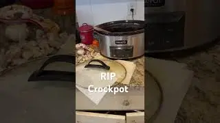 Canning fail, my crockpot just cracked down the back #prepper #canning #foodpreservation