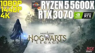 Hogwarts Legacy | Ryzen 5 5600x + RTX 3070 | Тесты производительности 1080p, 1440p, 4K!