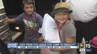 Children leave Valley for Camp Rainbow in Prescott