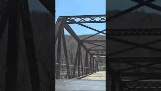 Crossing A Noisy Loose Wood Deck Bridge In Florida Massachusetts
