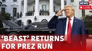 Trump Enters In &lsquo;The Beast,&rsquo; To US Capitol For Inauguration | Iconic Presidential Car | US Live N18G
