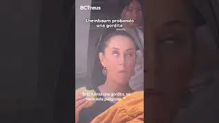 Circula en redes un video de #Sheinbaum comi&eacute;ndose una gordita  de chicharr&oacute;n en #zacatecas